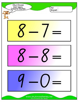 İşlemler yaprak test